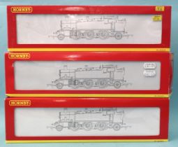 Hornby OO gauge, three boxed 2-6-2T Class 61xx tank locomotives: R2098C Prairie RN6110, R2098 RN