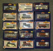 Bachmann OO gauge, fifteen various wagons, (all boxed, two with no inner packing), (15).