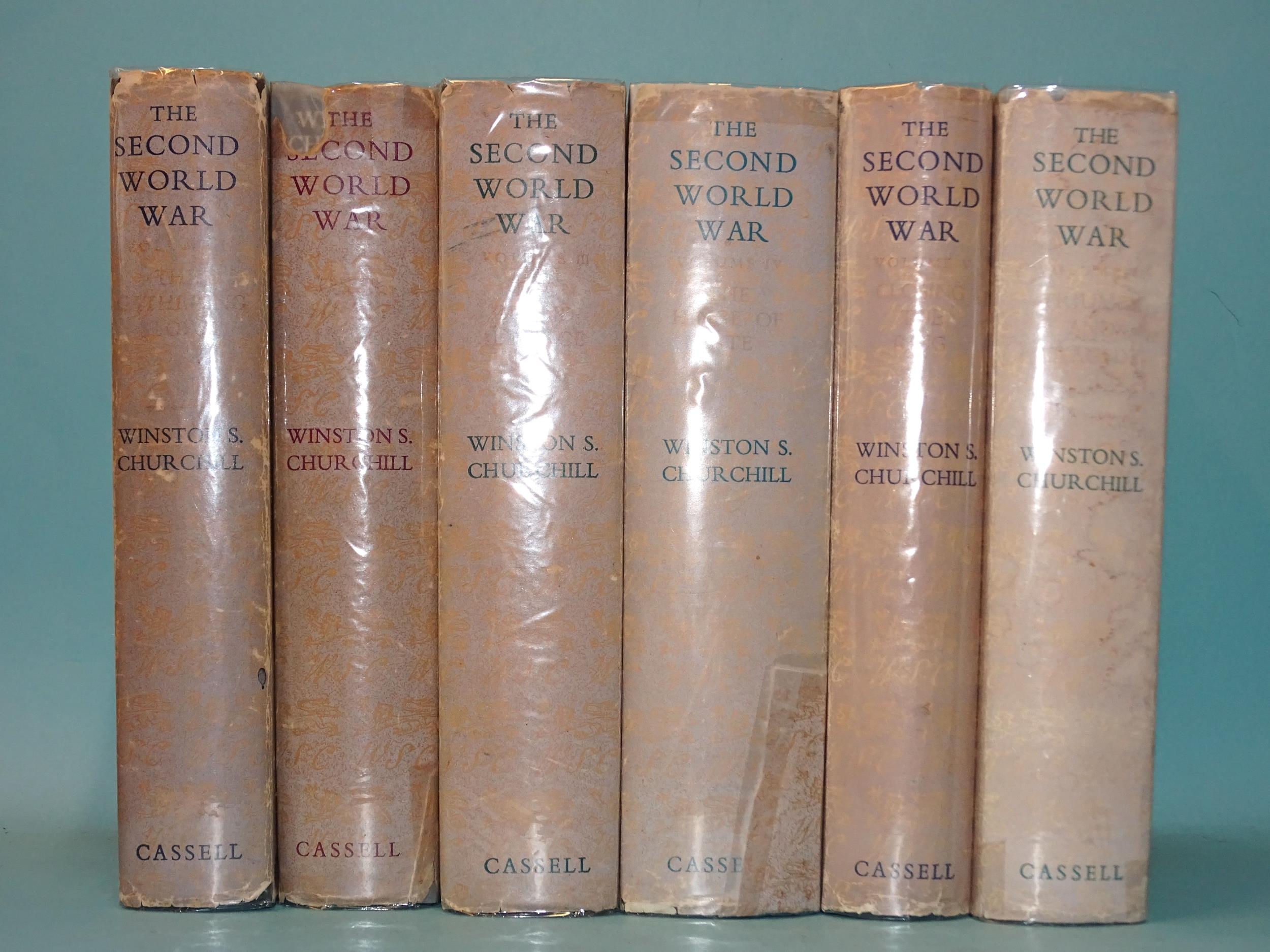 Churchill (Winston S), The Second World War, six volumes, illus. rebound hf brown mor gt, with - Image 2 of 2