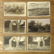 Thirty-five postcards of Princetown: the prison, church and memorials, many RPs by Chapman & Son,