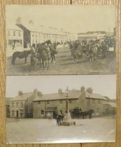 A Chapman and Son RP postcard "Railway Hotel, Princetown" and another RP "Princetown Fair",