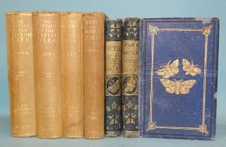 Coleman (W S), British Butterflies, and Wood (Rev J G) Common Moths of England, 2 vols, hd col plts,