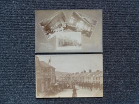 Two WR Gay RP postcards: one of triple views of the Duchy Hotel and arrival of the Prince and