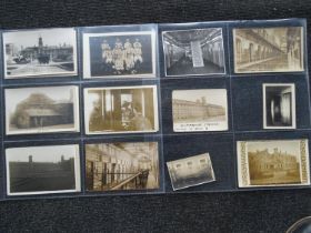 Forty-one postcards and photographs of Dartmoor Prison, including interior views, "Dartmoor Prison