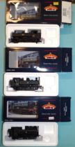 Bachmann OO gauge, three 8750 Pannier tank locomotives: 32-201 RN8763 (x2) and 32-202A RN9753, (