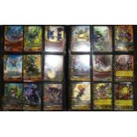 A collection of various game cards, including 'Buddyfight' and 'Shin Buddyfight' approximately 800