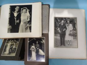 Four 20th century wedding albums.