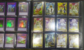 A collection of various games cards, including 'Yu-Gi-Oh!' approximately 900 cards, 'Bermuda