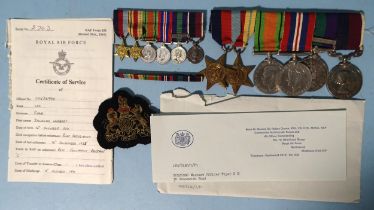 A WWII group of six medals awarded to 526990 WO Douglas Herbert Piper: 1939-45 and Africa Stars,