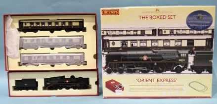 Hornby OO gauge, R1038 'Orient Express', boxed set, containing 4-6-2 BR Merchant Navy Class