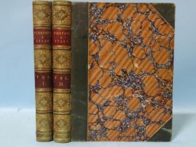 Costello (Dudley), Piedmont and Italy From the Alps to the Tiber, two volumes, engr frontis, tp,