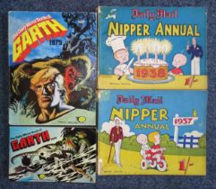 Daily Mail Nipper Annuals 1937 and 1938, nineteen later annuals, 1960's-80 and two other volumes.