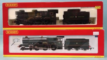 Hornby OO gauge, R2317 GWR Castle Class 4-6-0 locomotive "Dunster Castle" RN4093 and R2544 GWR
