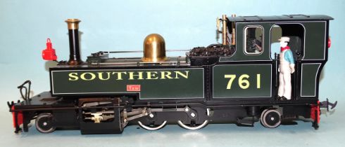 Accucraft, a G gauge 1:19 scale Southern Lynton & Barnstaple Railway 2-6-2T locomotive (electric) "