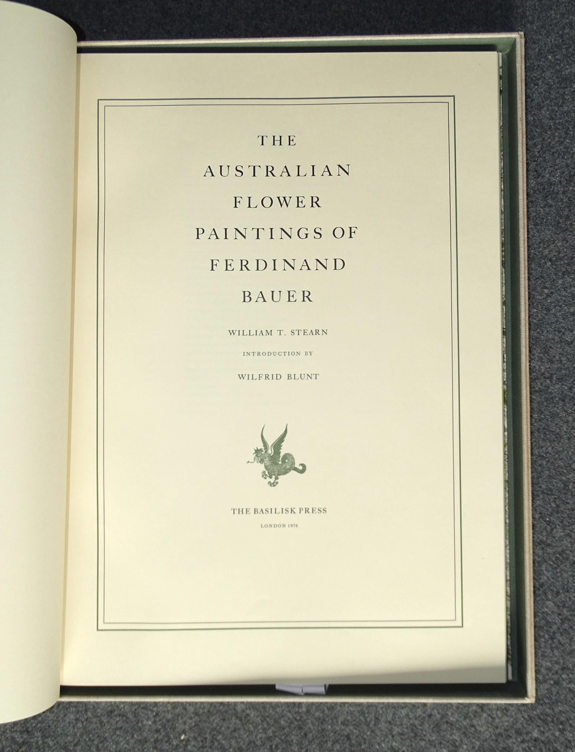 Stearn (William T), The Australian Flower Paintings of Ferdinand Bauer, Intro: Wilfrid Blunt, 1st - Image 2 of 5