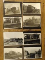 Forty-four postcards and photographs, mainly of the GWR railway at Princetown and across Dartmoor,