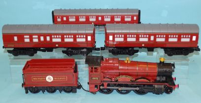 Lionel, a G/1 gauge Harry Potter "Hogwarts Castle" 4-6-0 battery-powered locomotive, tender and