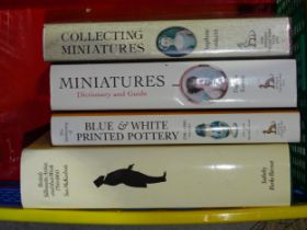 Four books on collecting, comprising: Daphne Foskett 'Collecting Miniatures', 'Miniatures Dictionary