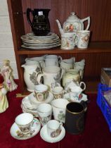 A large collection of coronation and commemorative porcelain, including eleven pieces celebrating