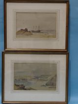 Philip Mitchell (1814-1896) PORTREATH, NORTH COAST, CORNWALL Signed pencil and watercolour,