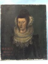 19th century English School PORTRAIT OF MARY QUEEN OF SCOTS, INSCRIBED MARIA REGINA SCOTORUM Oil