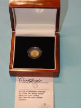 A London Mint Office Elizabeth II 2008 22ct gold Tristan Da Cunha Trafalgar third-guinea, in