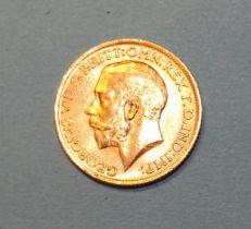 A George V 1912 sovereign.