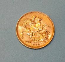 A Victoria 1896 sovereign, Melbourne Mint.