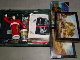 A collection of Star Wars ephemera, various jigsaw puzzles, games, etc.