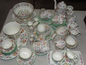 Approximately eighty pieces of Minton 'Haddon Hall' tea, coffee and dinner ware.