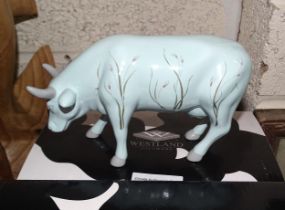 A collection of ten boxed Westland Giftware "Cow Parade" figures: Koluft, Psycowdelicowwow, Fun