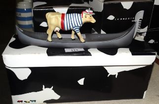 A collection of ten boxed Westland Giftware "Cow Parade" figures: Puzzled Cow, Astronomicow, The