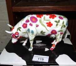 A collection of ten boxed Westland Giftware "Cow Parade" figures: Mirabelle, Metallicow, Silly