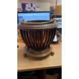 WOODEN & COPPER SCUTTLE (AF)