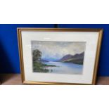 W C PAINTING LOCH EARN BY D A PATON