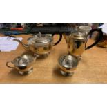 4 PCE SILVER PLATED TEA SERVICE