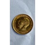 1918 OR 1913 GOLD HALF SOVEREIGN (SEE PICTURES)