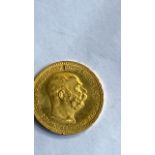 CORONA 20 FR GOLD COIN 1915