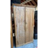 TALL SHELVED 2 DOOR CUPBOARD- PINE