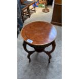 REPRO ROUND MAHOG. ORMOLU TABLE