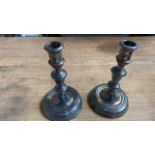 2 SILVER CANDLESTICKS