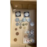 BOX ASSORTED COINS