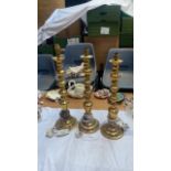 3 BRASS LAMPS