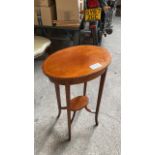 SMALL INLAID OVAL TABLE