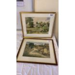 2 TOM TERRIS W C PAINTINGS