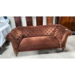 BROWN CHESTERFIELD SOFA (AF)