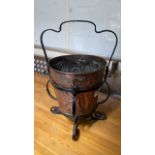 COPPER BUCKET & STAND (AF)