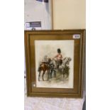 PRINT-NORTH BRITISH DRAGOONS HARRY PAYNE (FRAME AF)