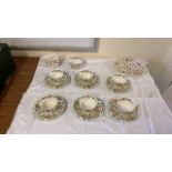 21 PCE HADDON HALL MINTON TEA CHINA