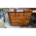 MAHOGANY 3 OVER 3 CHEST DRAWERS (AF)